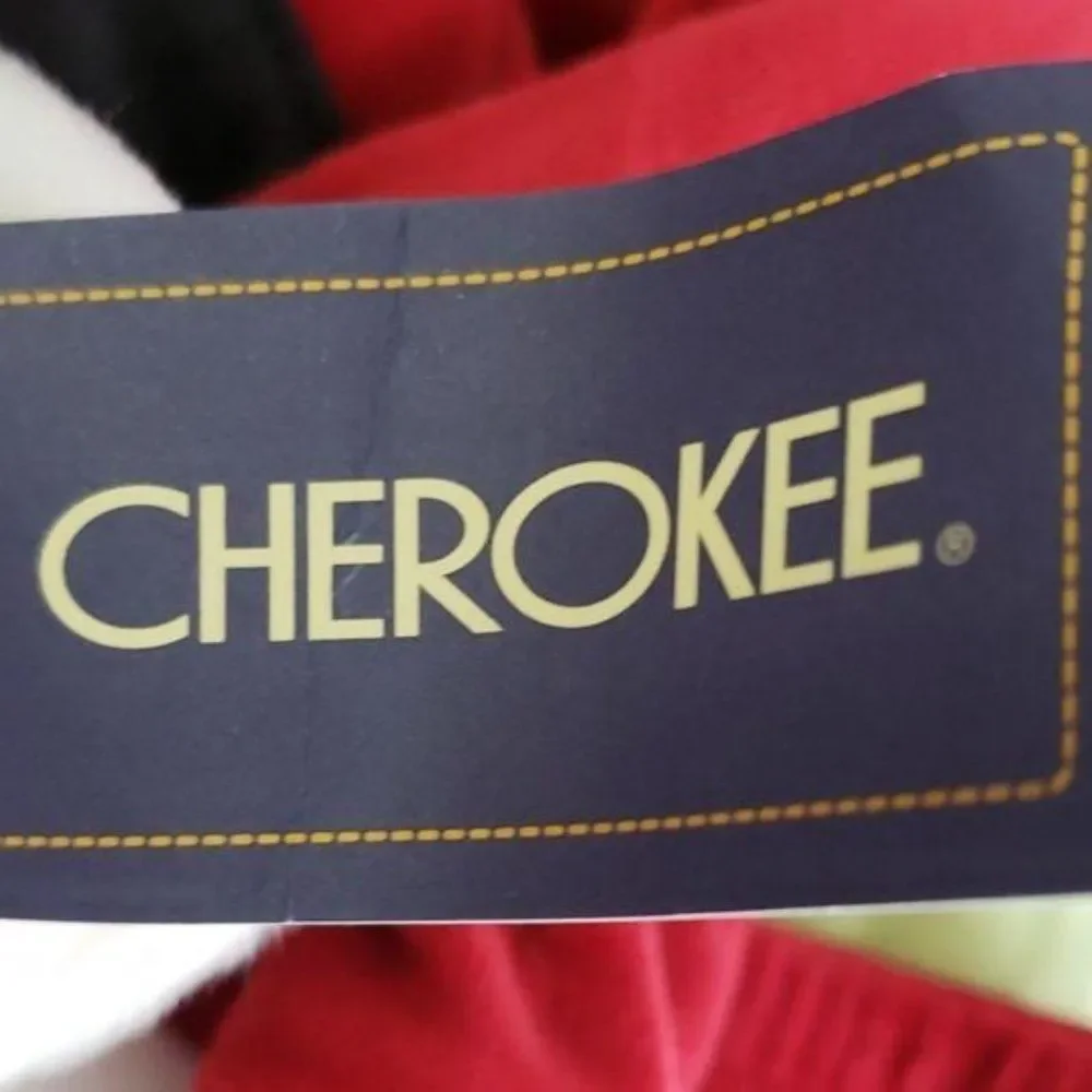 Cherokee Santa Claus red white black Suit‎ 2 piece 0-3 month outfit